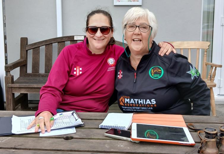 Scorers - Louisa Perridge and Wendy Bradshaw